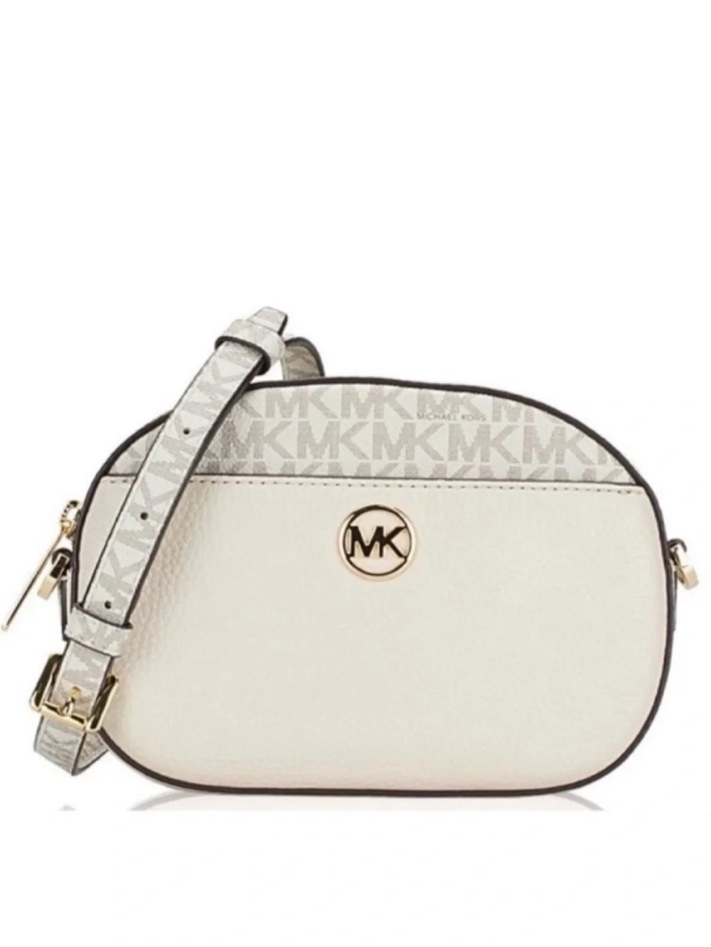 🆕 - Michael Kors-Jet Set Glam Front Pocket Crossbody Leather Bag.